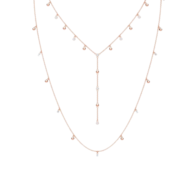 施华洛世奇镀玫瑰金色项链