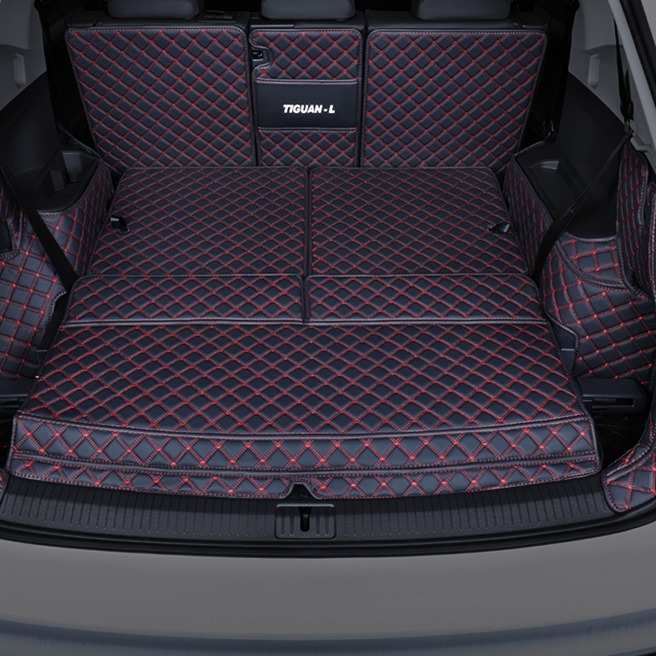 福腾 全包黑红色后备箱垫