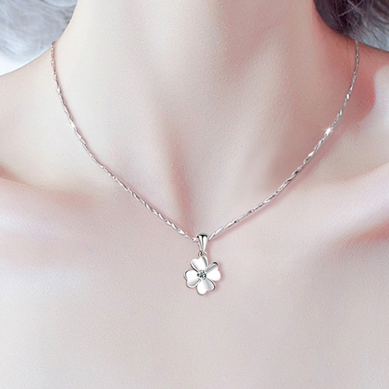 唯一四叶草情侣优雅项链