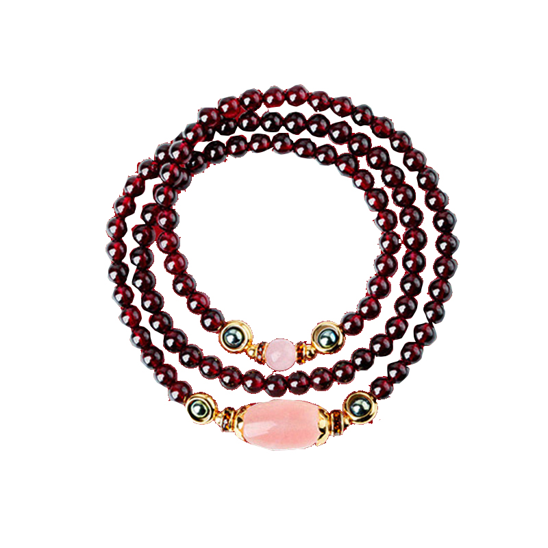 凤凰涅磐 红石榴石民族风手链
