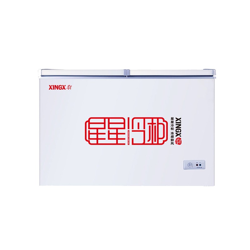 星星 立体散热顶开门冷柜