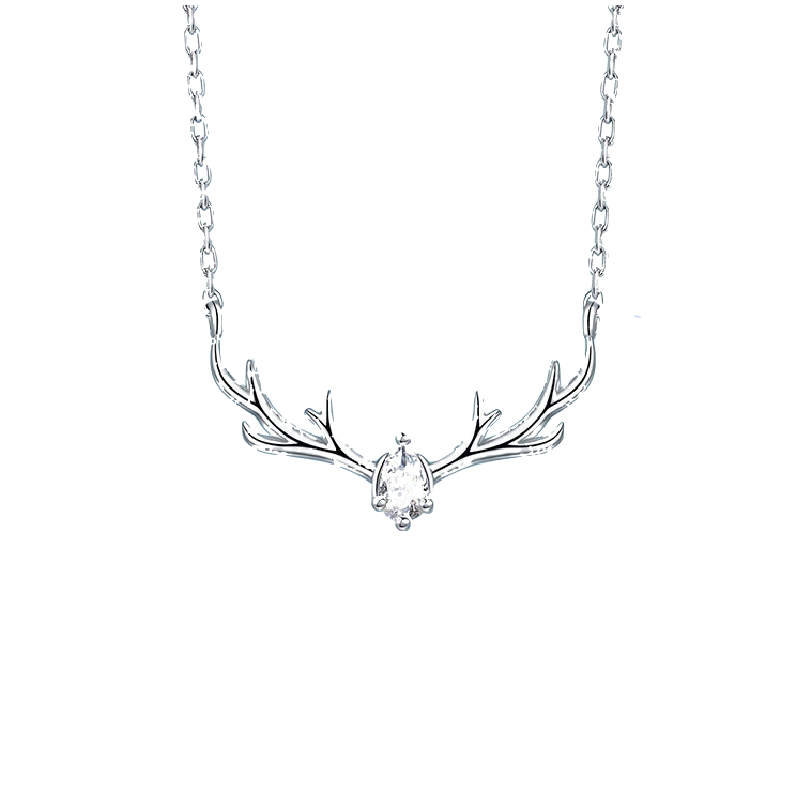 卡蒂罗鹿角吊坠项链