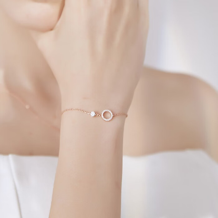 卡蒂罗玫瑰金色手链