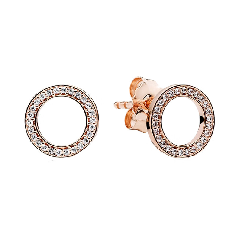 潘多拉 几何圆圈耳饰
