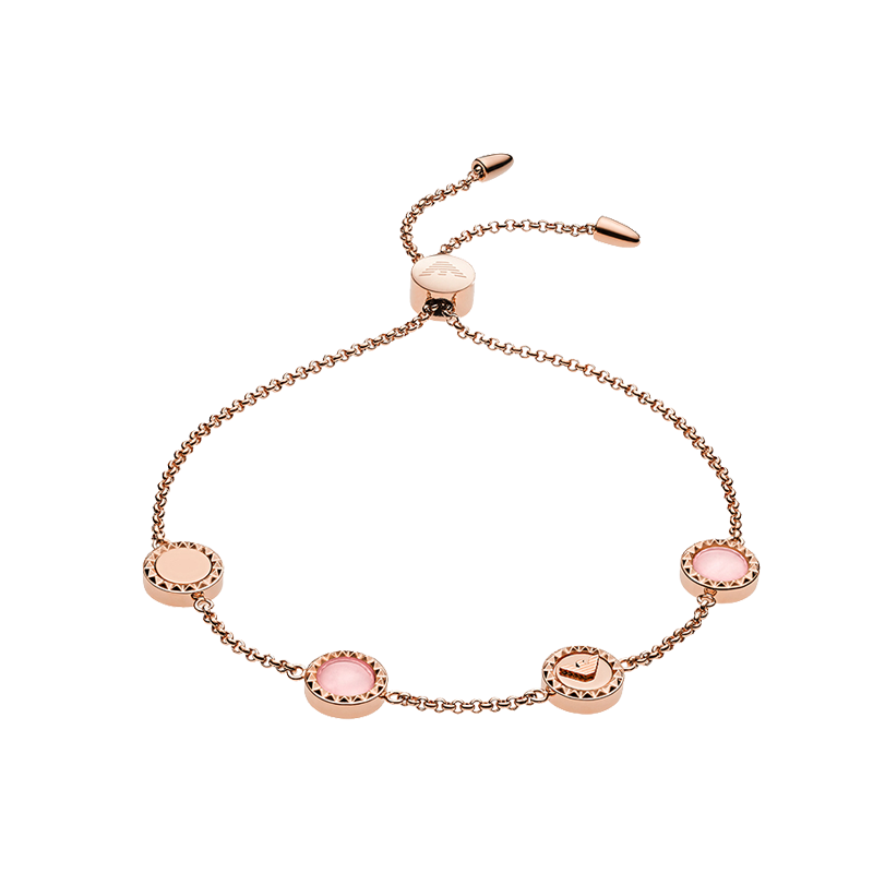 阿玛尼 圆片鹰标手链