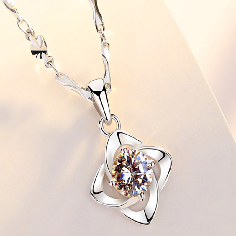 柯芙尼白色轻奢小众简约项链