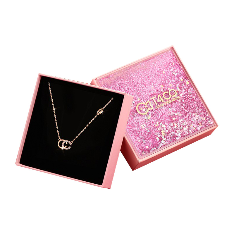 T400双C字母银项链礼盒