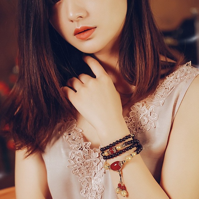 凤凰涅磐大叶紫檀手链