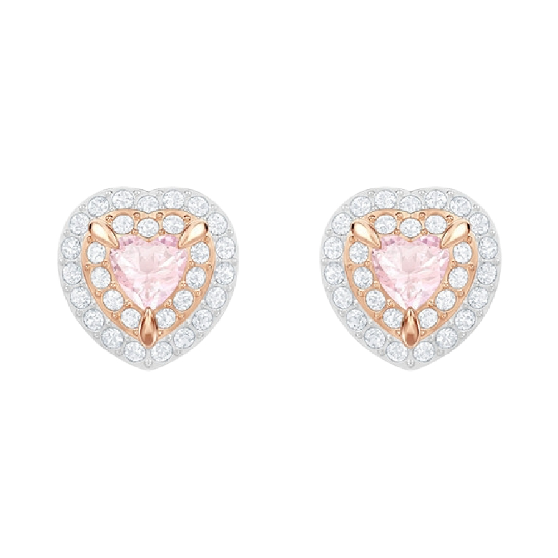 施华洛世奇心型耳饰