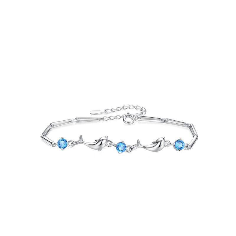 vana 纯银海蓝色手链