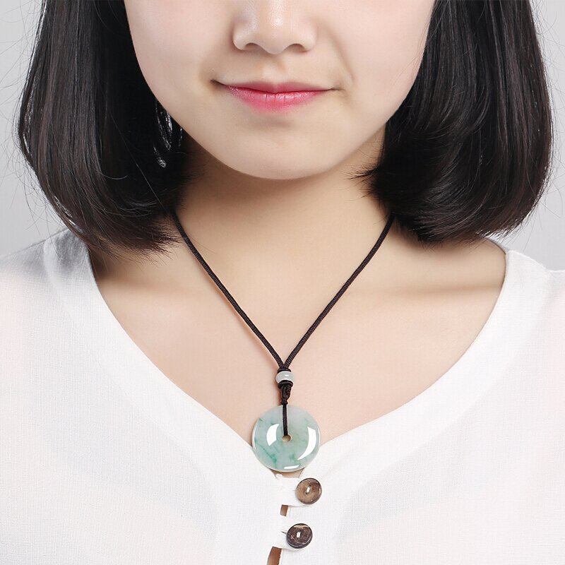 凤禧 平安扣翡翠吊坠