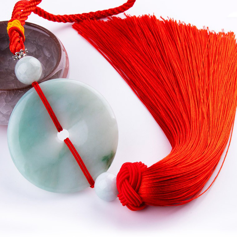 恒禹轩 翡翠平安扣 汽车挂件