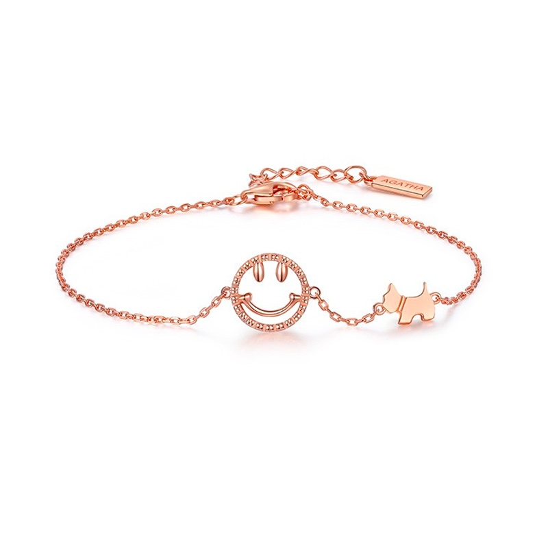 瑷嘉莎 镂空微笑手链