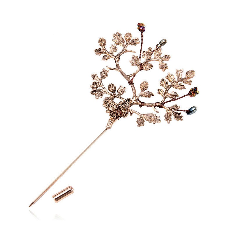 shes复古月桂时尚胸针