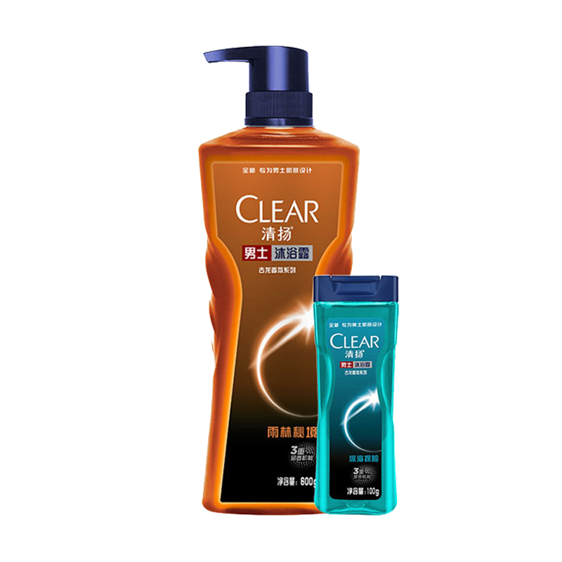清扬 男士古龙香氛沐浴露