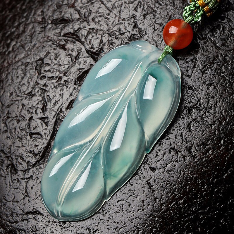 净心石 金枝玉叶 翡翠吊坠