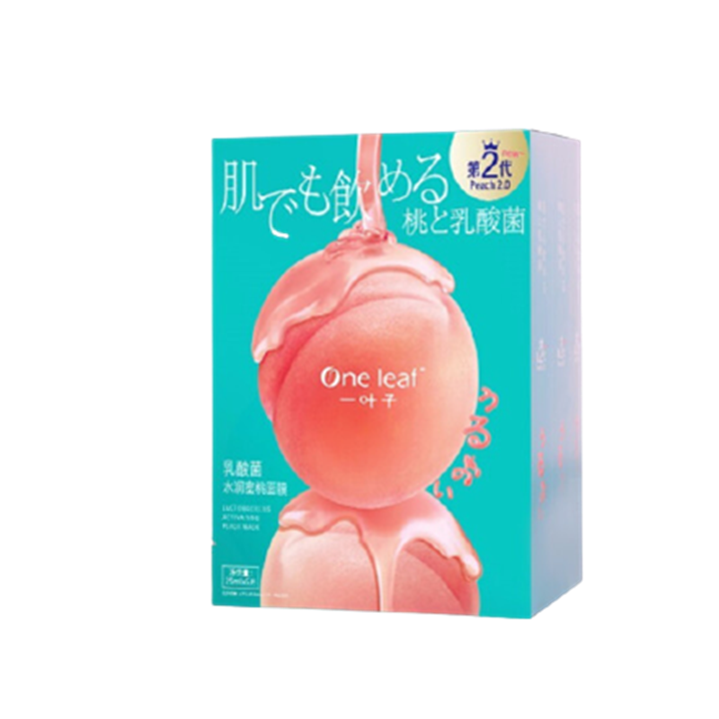 一叶子 乳酸菌蜜桃补水保湿面膜