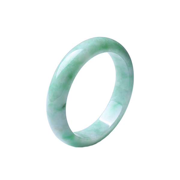 净心石 翡翠飘花玉手镯