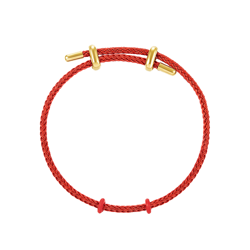 周大福 尼龙钢丝 手绳