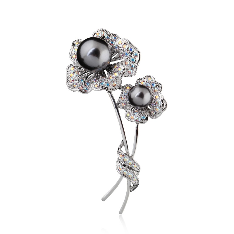 Eternelle简约珍珠胸针