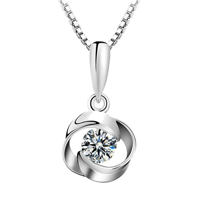 银千惠镶施华洛世奇锆石项链