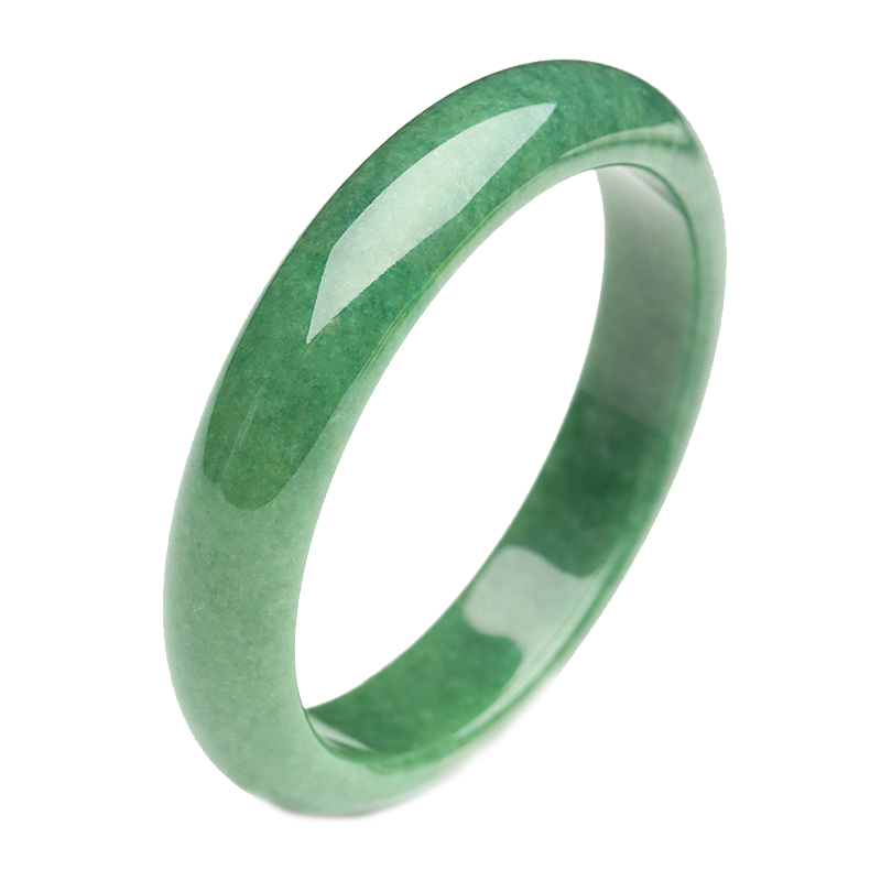 凤禧 满绿圆柱 翡翠手镯