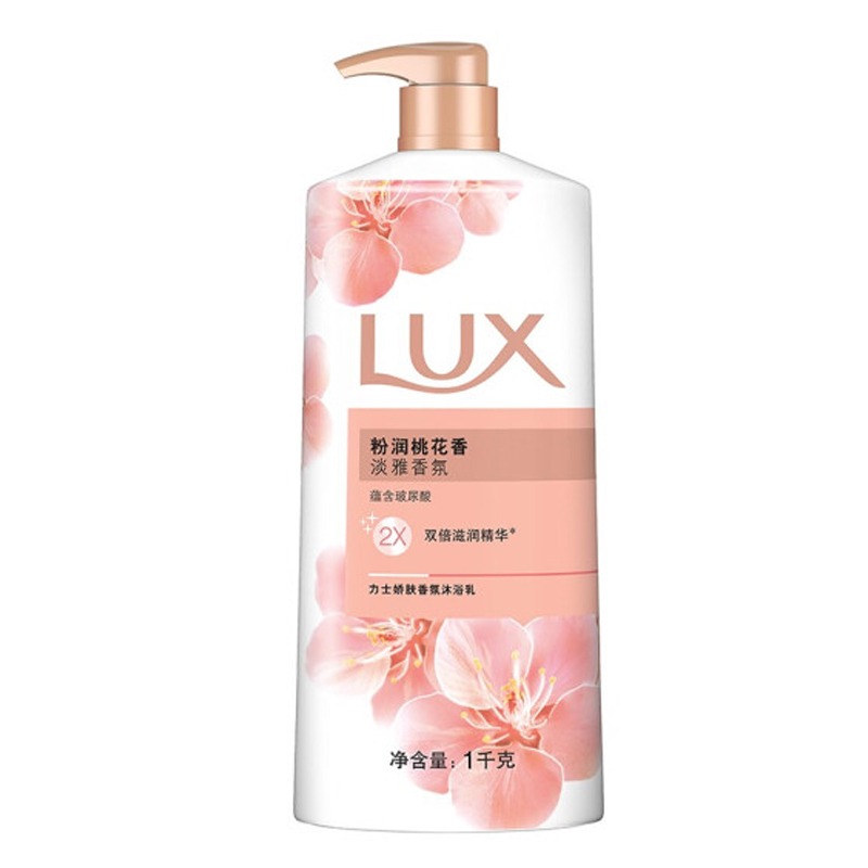 力士粉润桃花香沐浴露