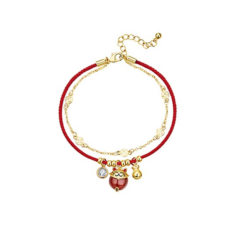 JAY 红绳生肖牛 手链