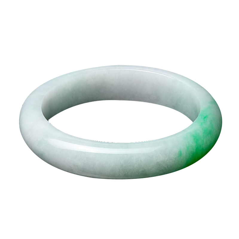 七彩雲南 宽条耐戴翡翠手镯