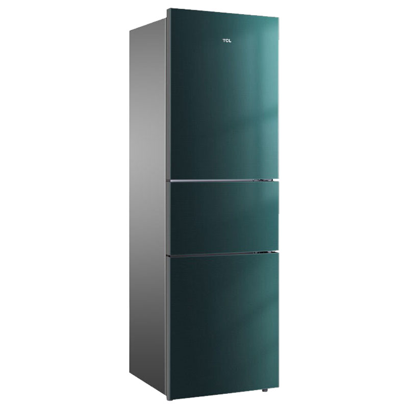 TCL 翡冷翠玻璃面板三门冰箱