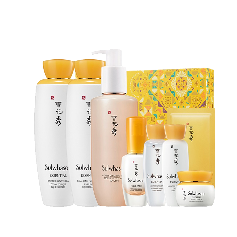雪花秀 清洁补水滋润套装