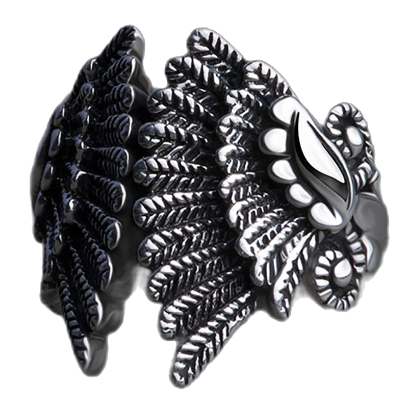 海盗船 复古翅膀戒指