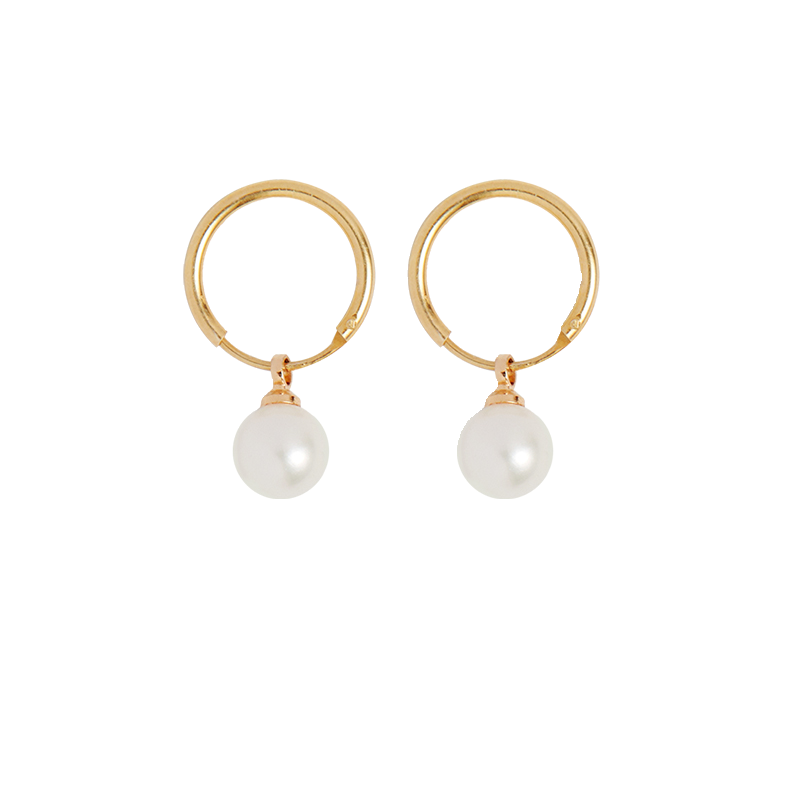 JINGXINGFU圆珍珠耳饰