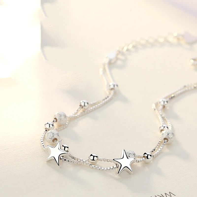 银千惠纯银镶钻手链