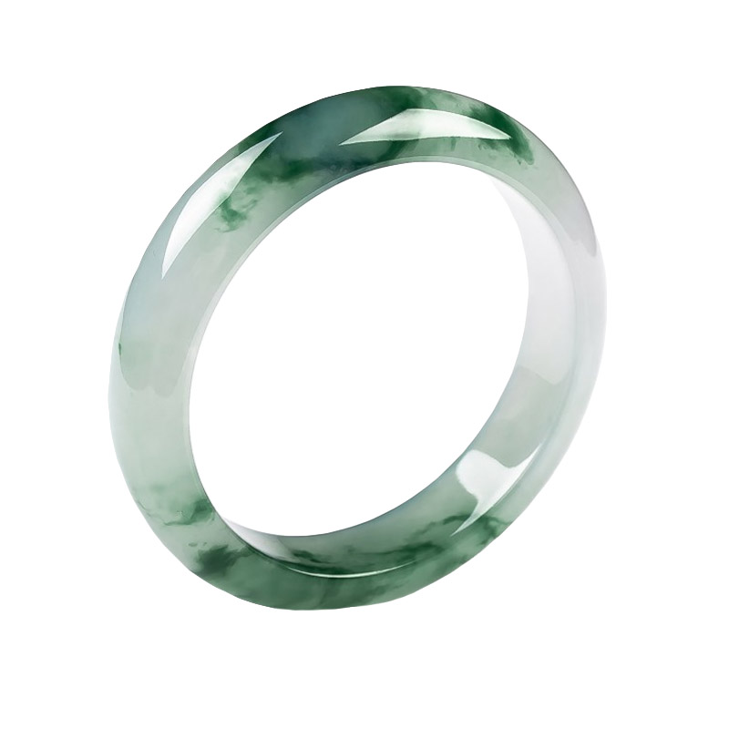 艾选潮品 冰种飘花翡翠手镯