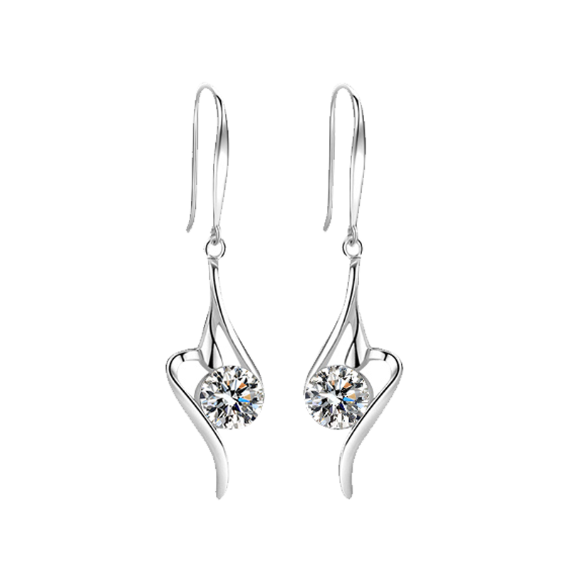 冠带 闪耀莫桑石耳饰