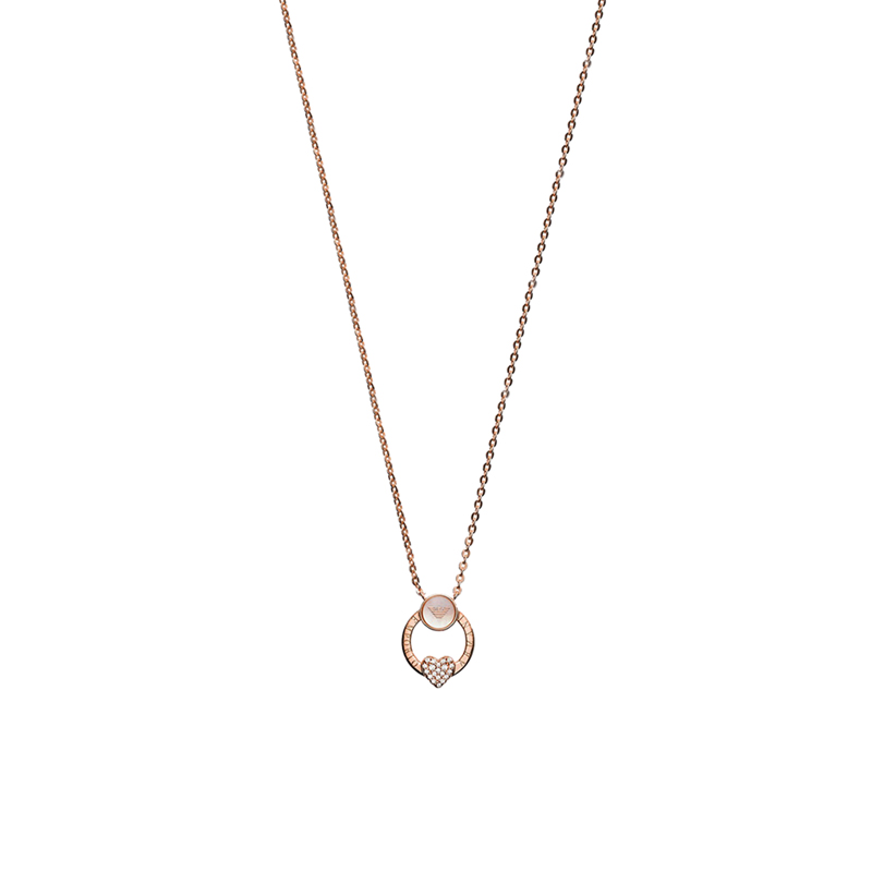 阿玛尼 时尚玫瑰金 项链