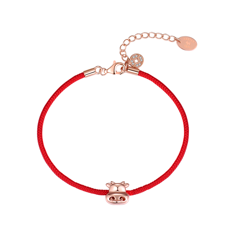 AGATHA 红绳小牛 手链