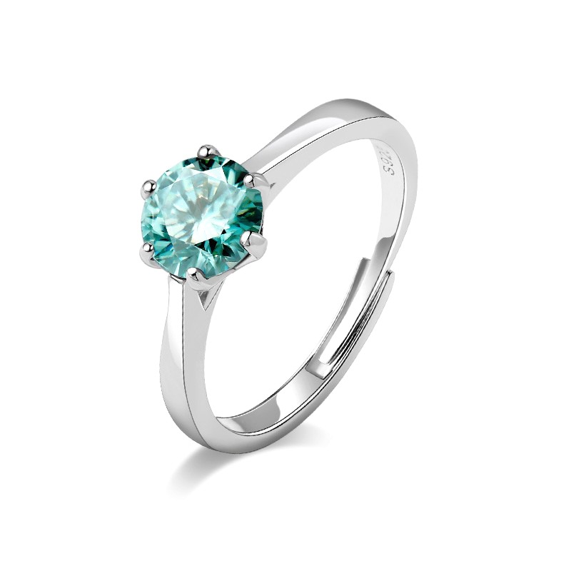 Ladygo 蓝色莫桑石 戒指