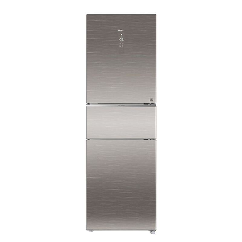 海尔彩晶玻璃面板三门冰箱