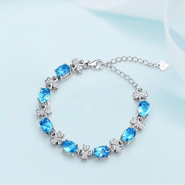 TEUCER 四叶草水晶手链