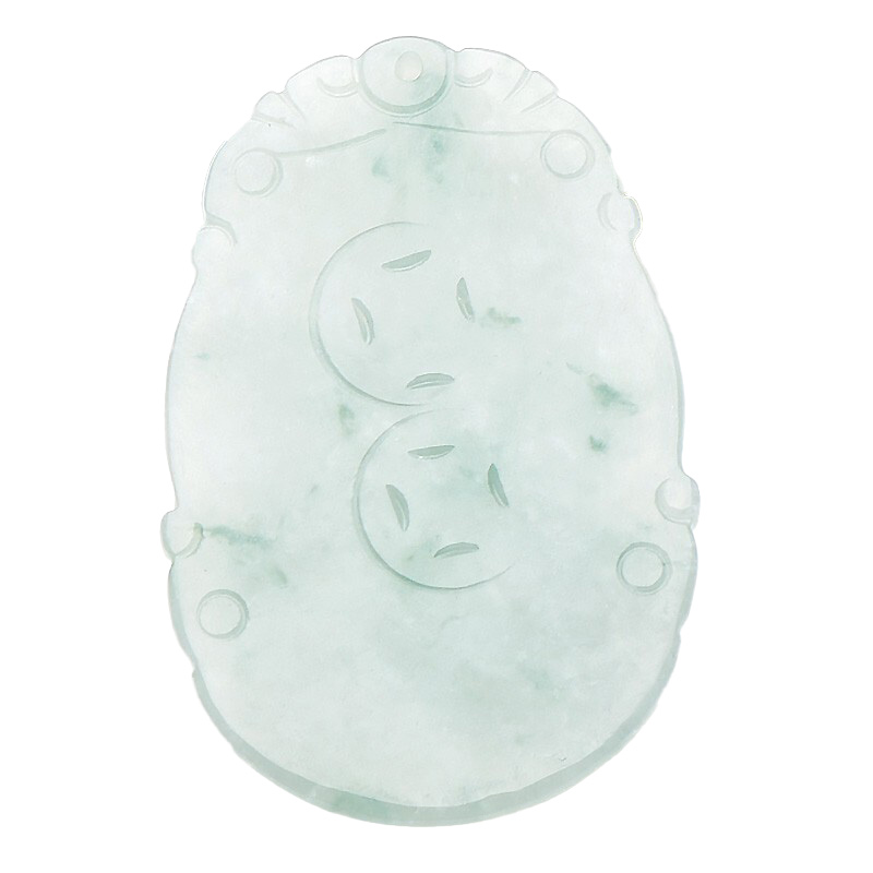 千载一玉生肖猪翡翠吊坠