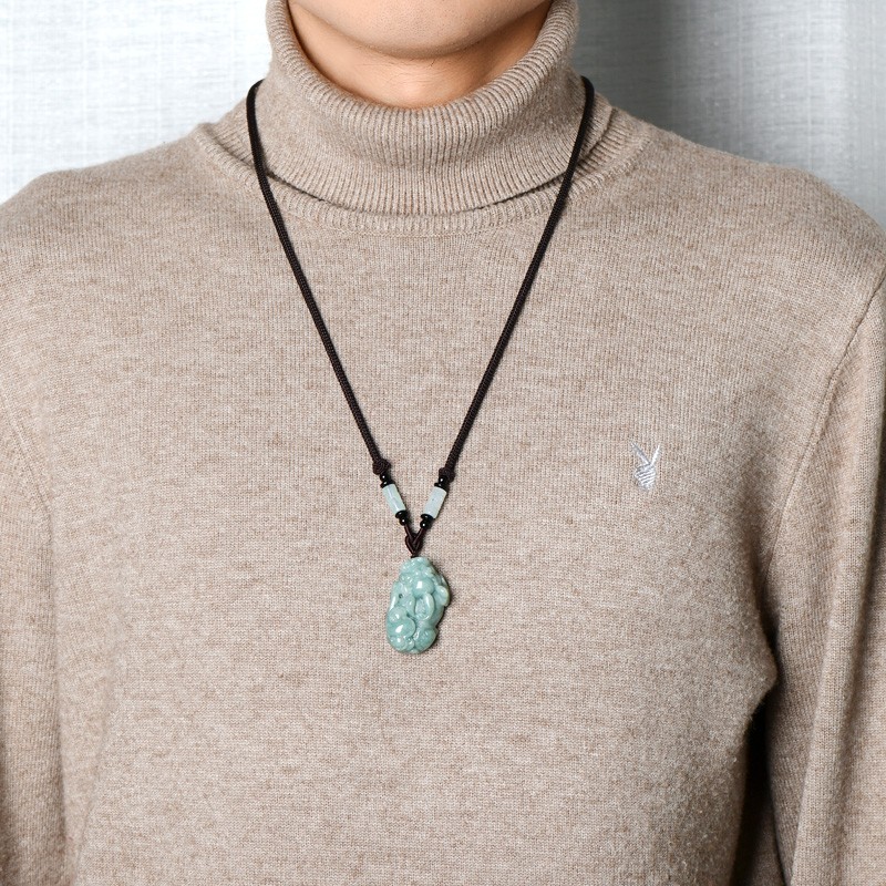 千载一玉 玉貔貅翡翠吊坠