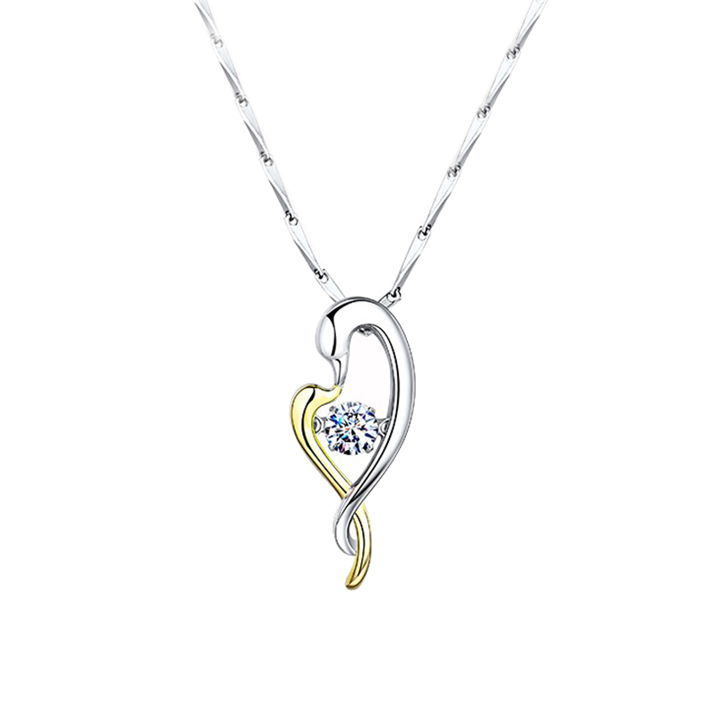 MyMiss 天鹅之吻双色项链