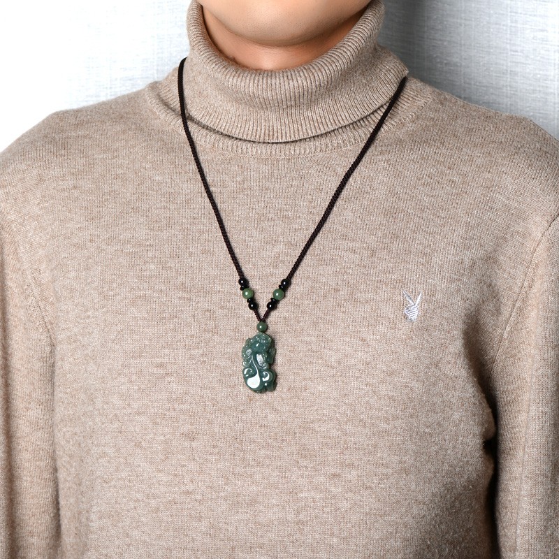 千载一玉 貔貅翡翠吊坠