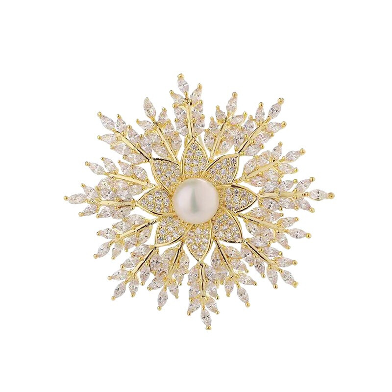 知见文创工坊 复古水晶胸针