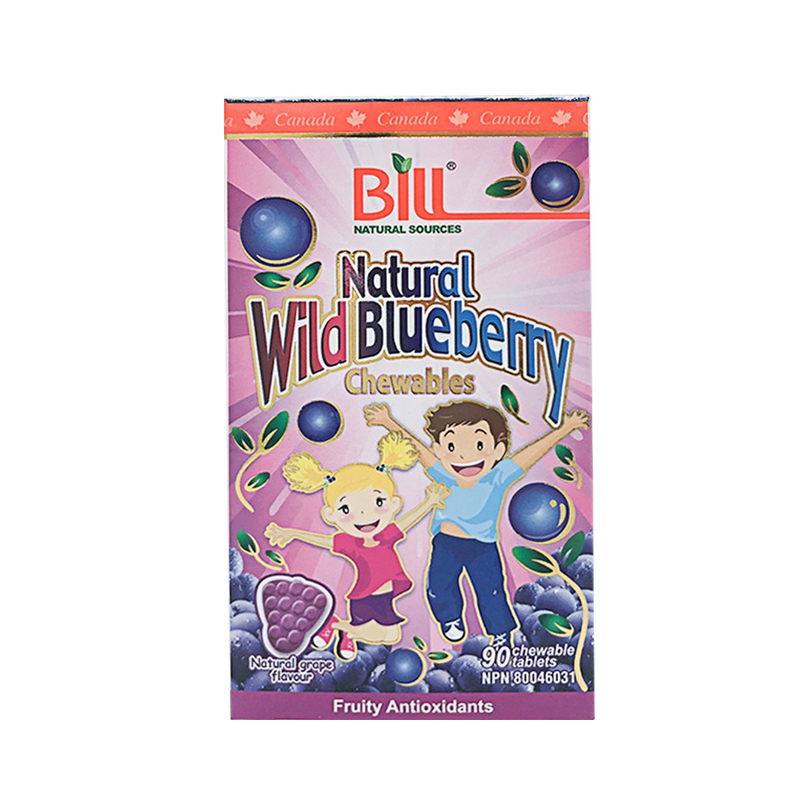 康加美 儿童 蓝莓咀嚼片