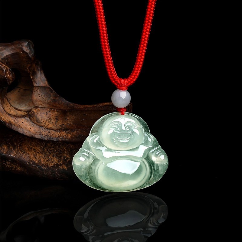 周六福 弥勒佛 翡翠吊坠