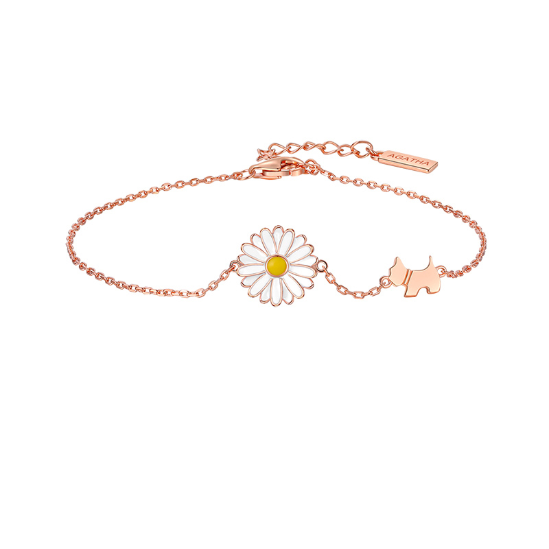 AGATHA小雏菊925银手链