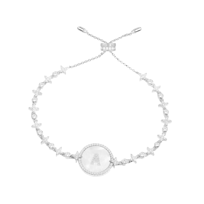 APM 字母珍珠贝母手链